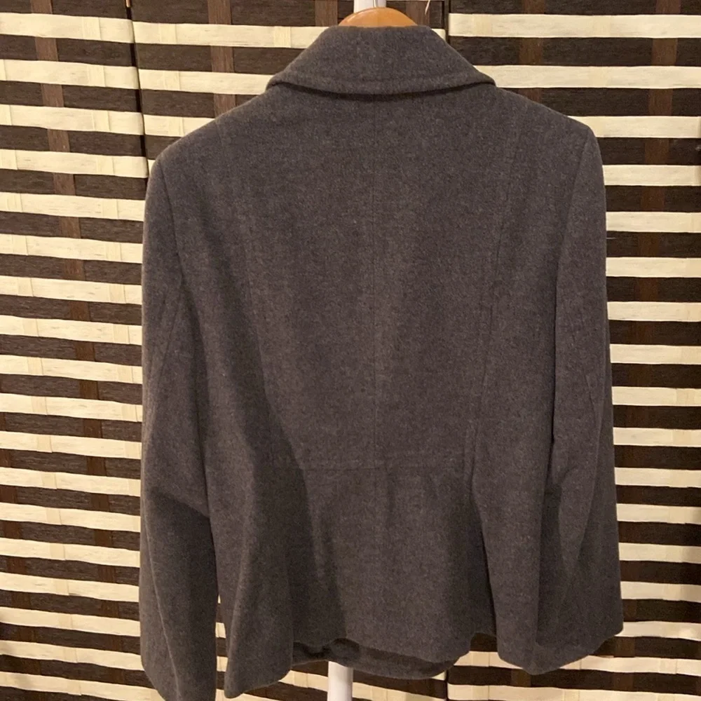 Tribal wool coat double breasted dark grey size 8